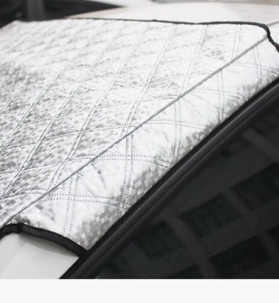 Защитный двухсторонний чехол / Накидка на лобовое стекло 150х90 см., защита от снега / льда / пыли / солнца